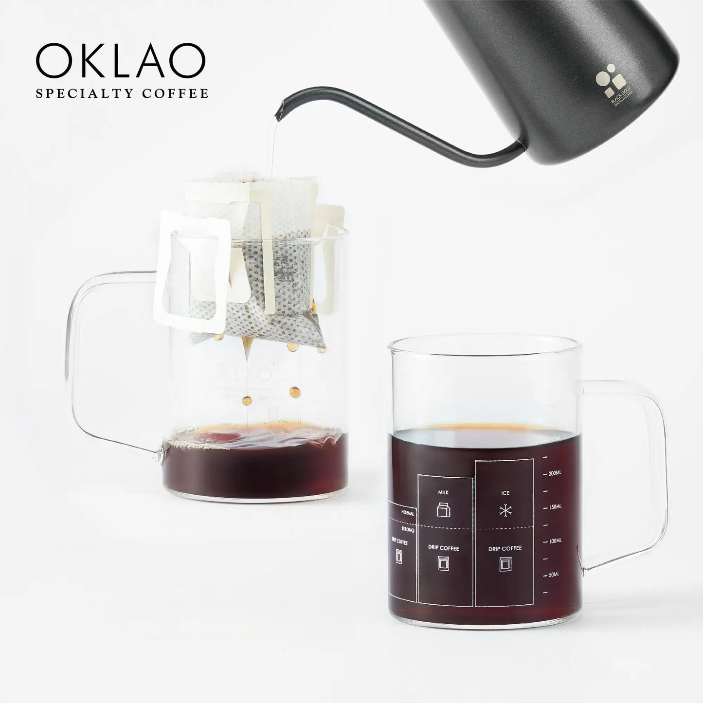 Oriental - Drip Coffee 10PC + Kettle and Glass Wakecups
